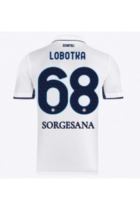 SSC Napoli Stanislav Lobotka #68 Jalkapallovaatteet Vieraspaita 2024-25 Lyhythihainen